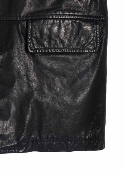 BUFFALO WASHED LEATHER CAR COAT