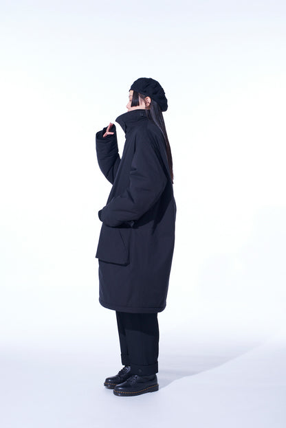 WATER-REPELLENT STRETCH TAFFETA PUFFER COAT