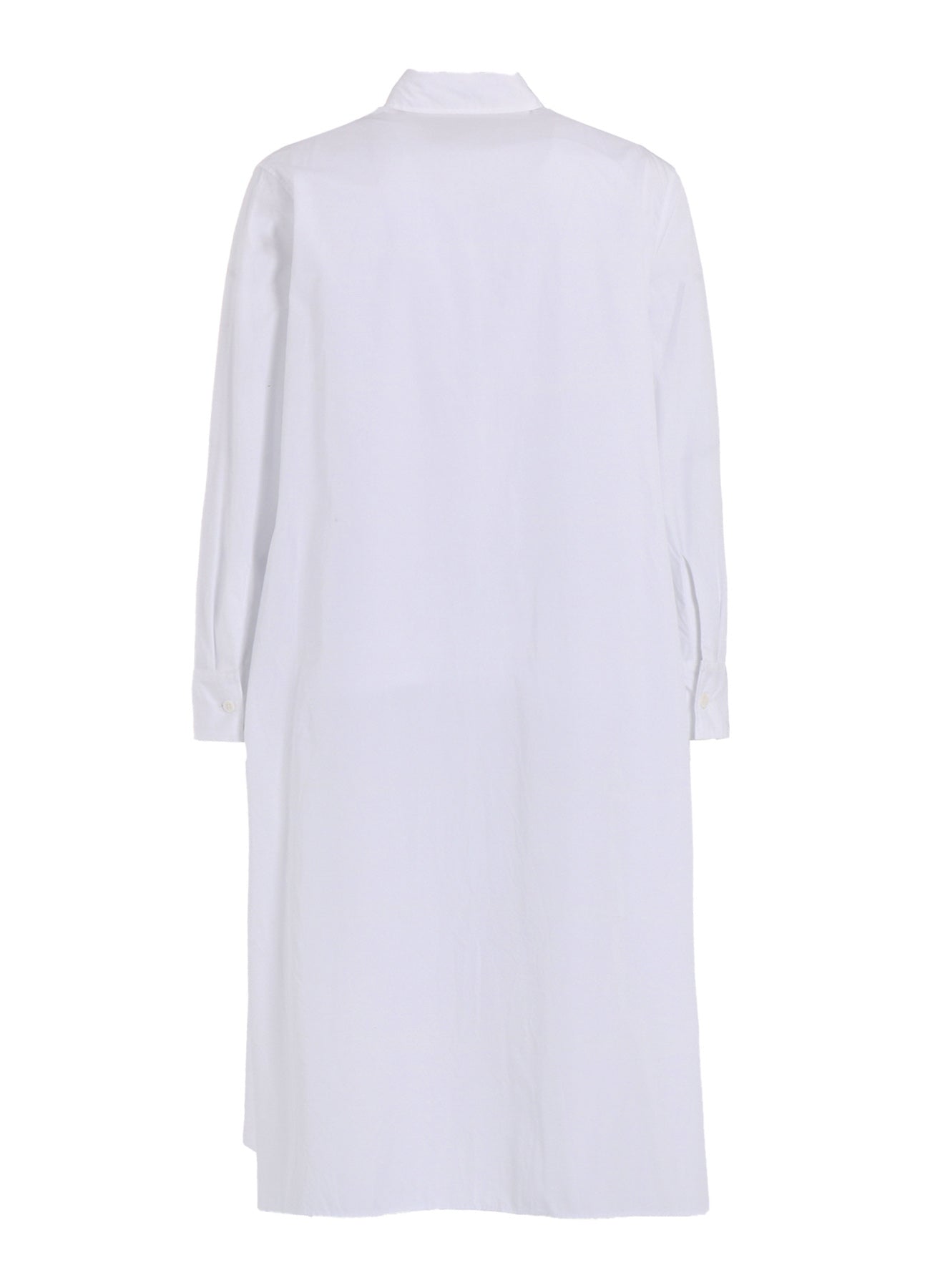 COTTON BROAD PLEATED SHIRT DRESS