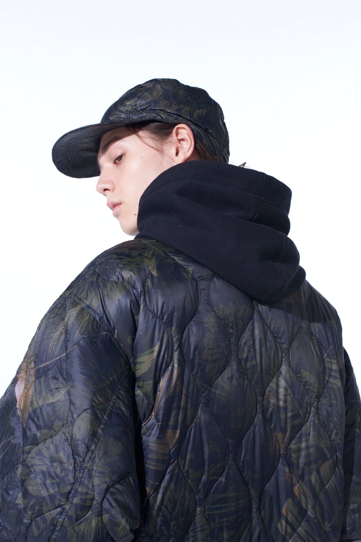 【12/5 12:00 Release】【S'YTE X TAION】DAHLIA CAMOUFLAGE QUILTED DOWN JET CAP