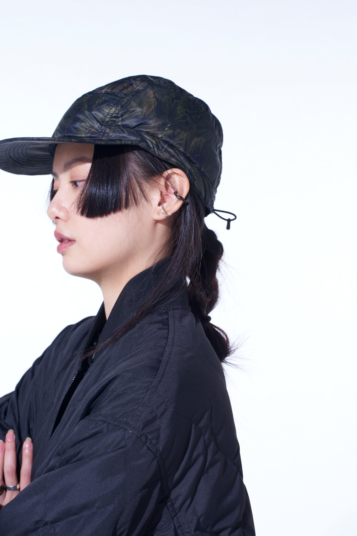 【12/5 12:00 Release】【S'YTE X TAION】DAHLIA CAMOUFLAGE QUILTED DOWN JET CAP