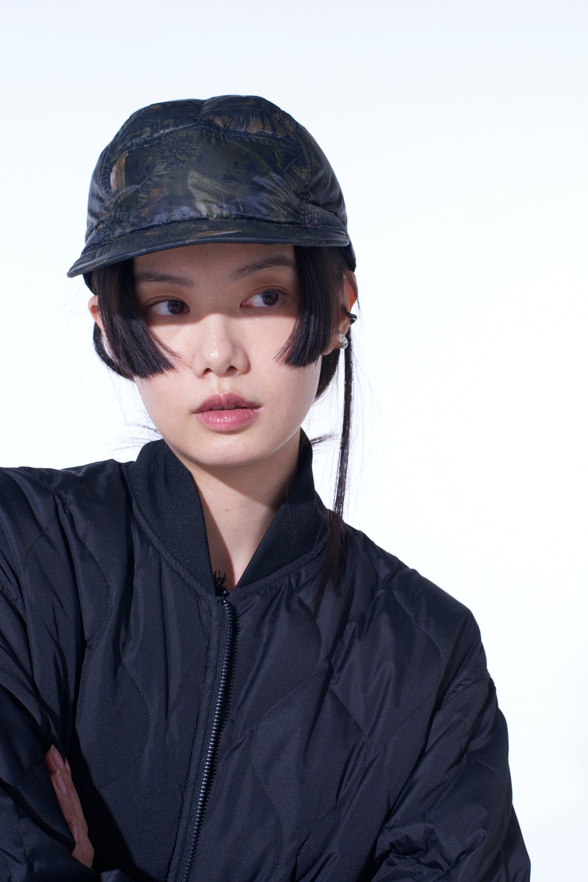 【12/5 12:00 Release】【S'YTE X TAION】DAHLIA CAMOUFLAGE QUILTED DOWN JET CAP