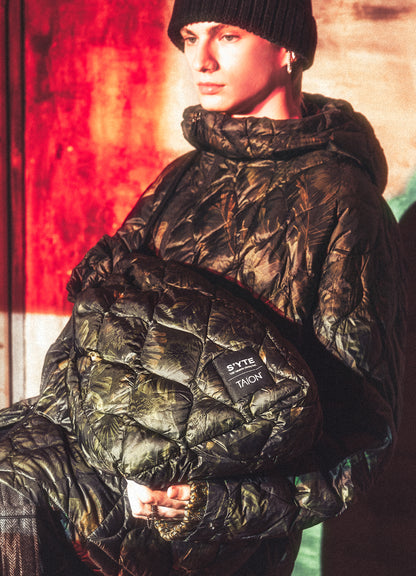 【S'YTE X TAION】DAHLIA CAMOUFLAGE QUILTED DOWN 2WAY MINI BONSACK