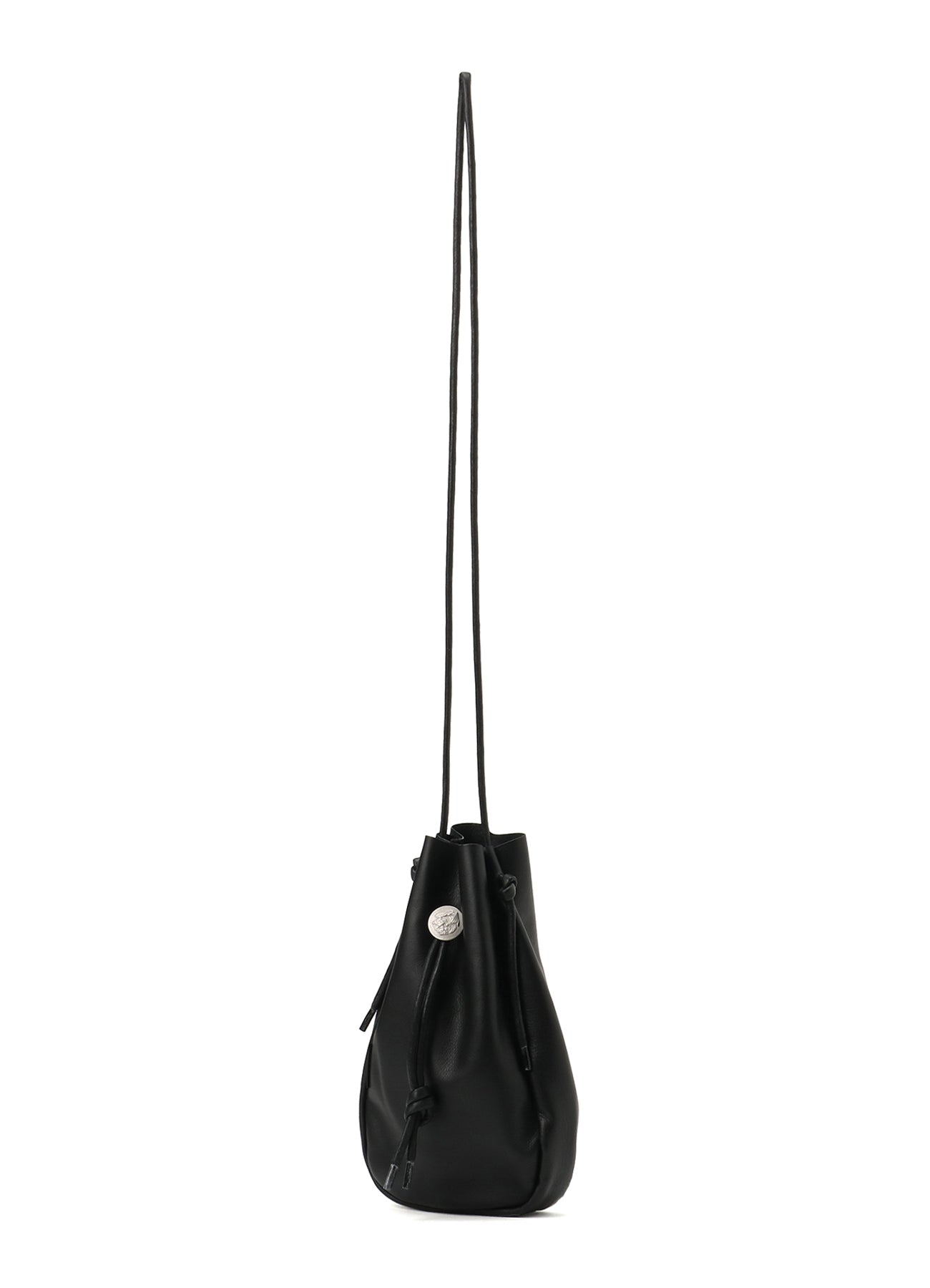 CONCHO DRAWSTRING LEATHER SHOULDER BAG