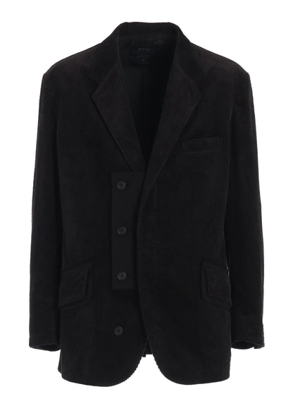 6W SOCCER CORDUROY OVERSIZE NOTCHED LAPEL JACKET