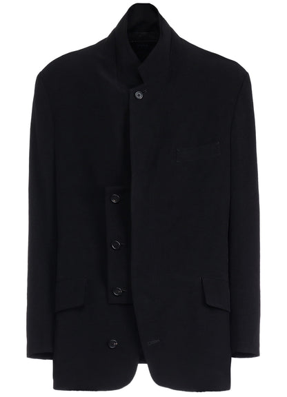 CREPE de CHINE OVERSIZE NOTCHED LAPEL JACKET