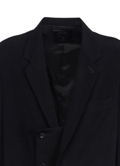 CREPE de CHINE OVERSIZE NOTCHED LAPEL JACKET