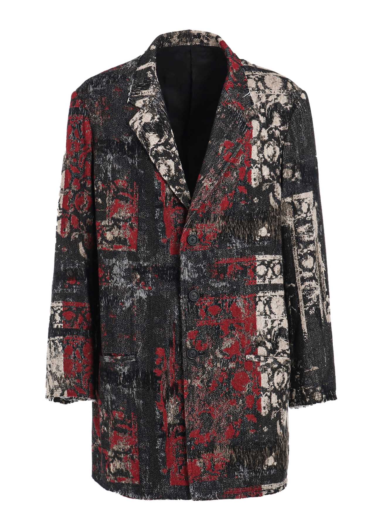 FLORAL JACQUARD LONG JACKET