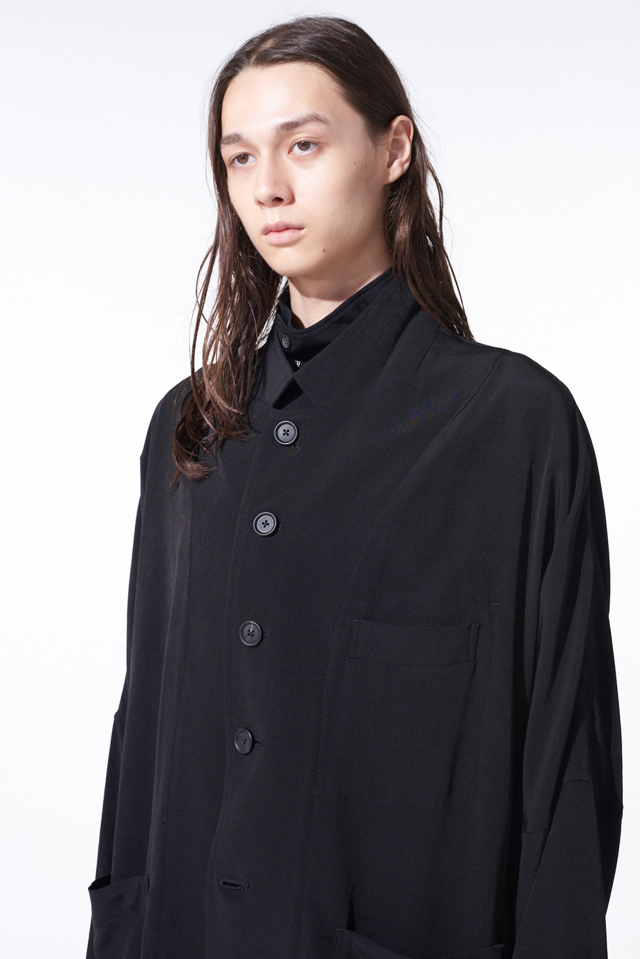 CREPE de CHINE RAGLAN SLEEVE JACKET