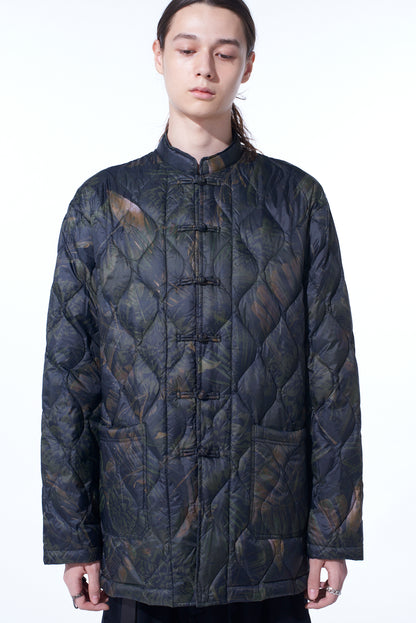 【12/5 12:00 Release】【S'YTE X TAION】DAHLIA CAMOUFLAGE QUILTED DOWN CHINA JACKET