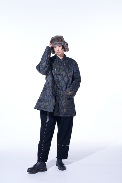 【12/5 12:00 Release】【S'YTE X TAION】DAHLIA CAMOUFLAGE QUILTED DOWN CHINA JACKET