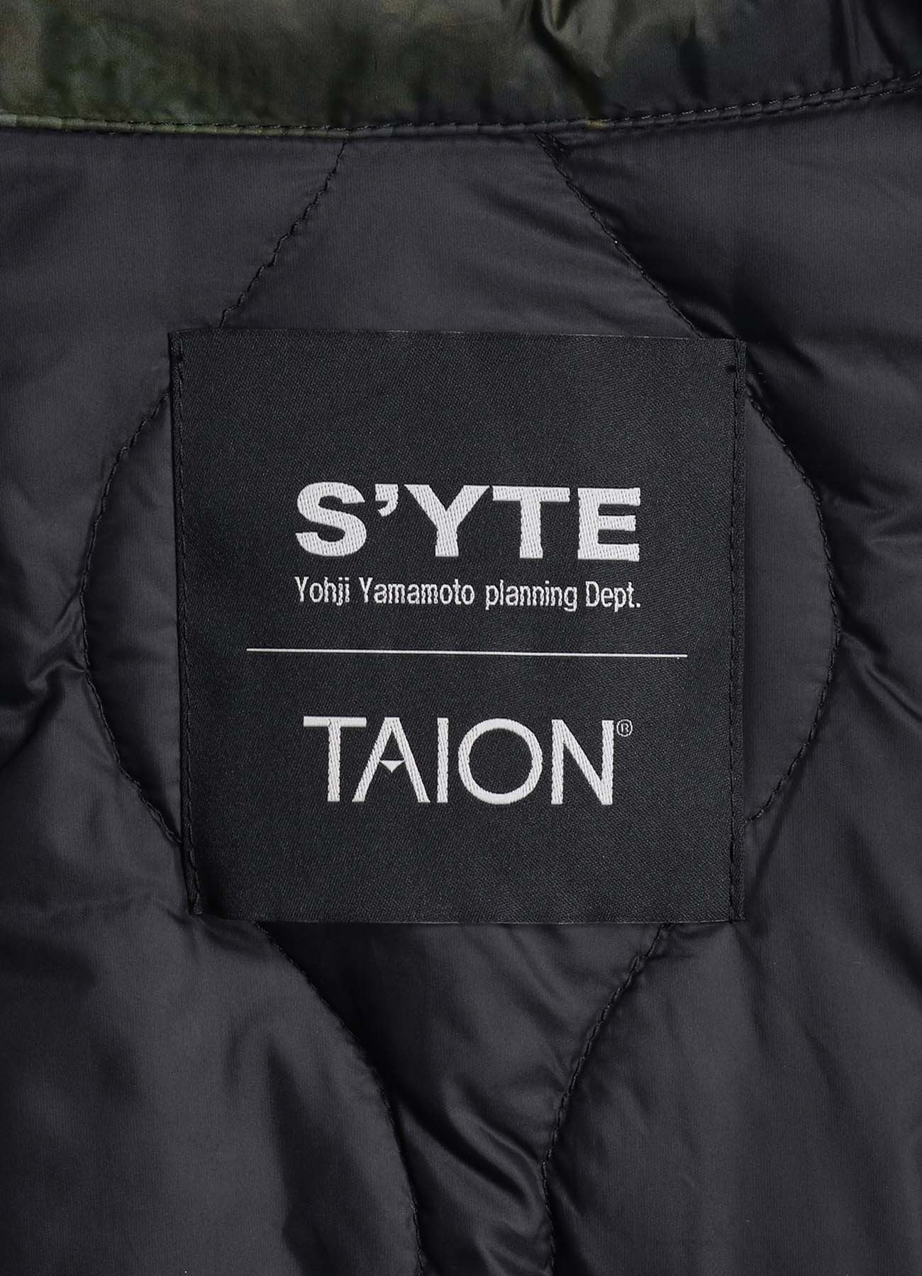 【12/5 12:00 Release】【S'YTE X TAION】DAHLIA CAMOUFLAGE QUILTED DOWN CHINA JACKET