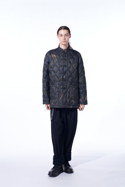 【12/5 12:00 Release】【S'YTE X TAION】DAHLIA CAMOUFLAGE QUILTED DOWN CHINA JACKET