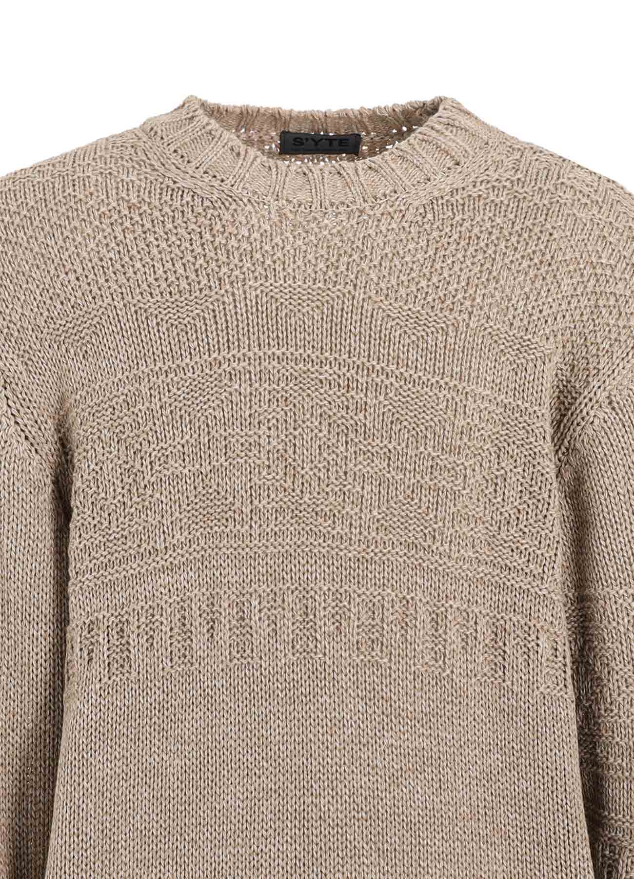 BULKY WOOL LYNX PULLOVER KNIT