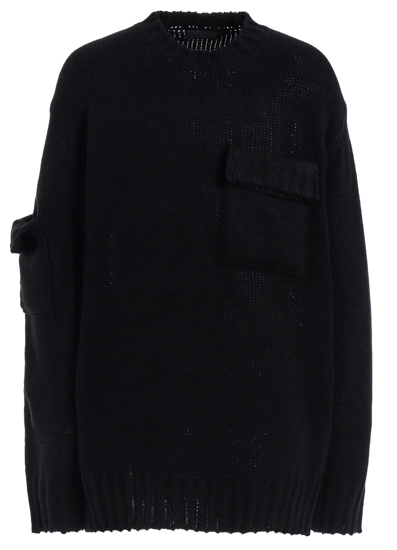 BULKY WOOL BIG POCKET PULLOVER