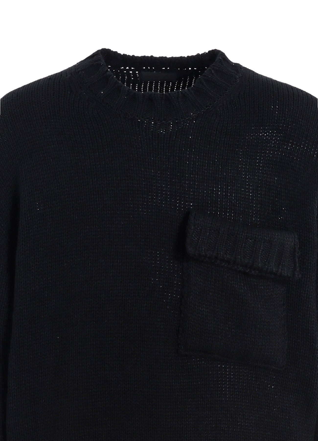 BULKY WOOL BIG POCKET PULLOVER