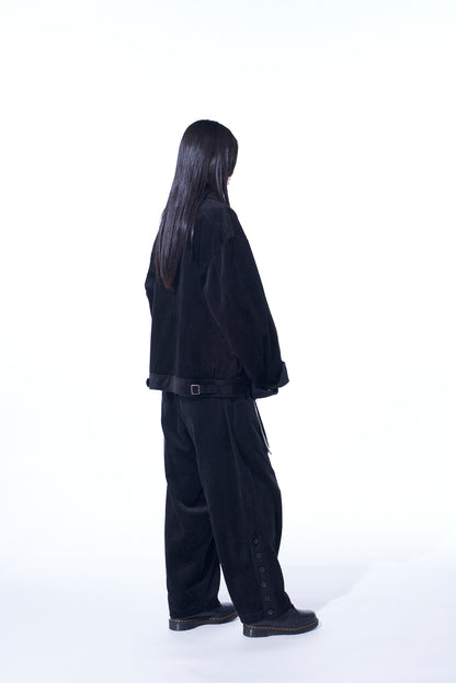 6W SOCCER CORDUROY BUTTON-SLIT PANTS