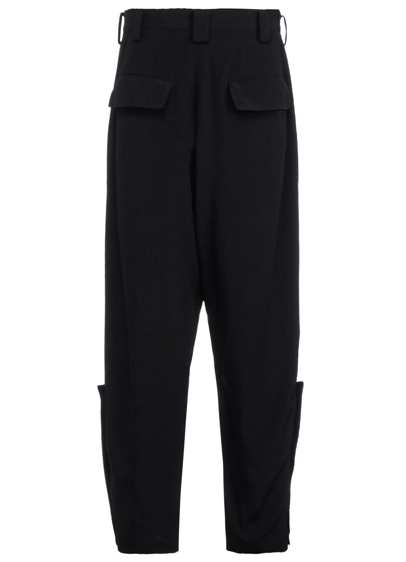 CREPE de CHINE BUTTON-SLIT PANTS