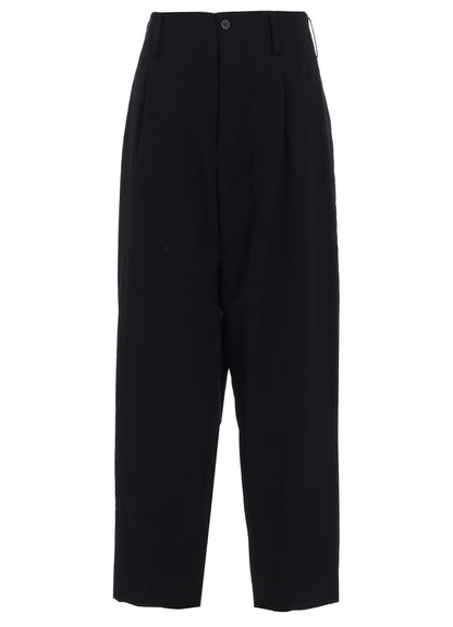 WASHER WOOL GABARDINE 2-TUCK WIDE PANT