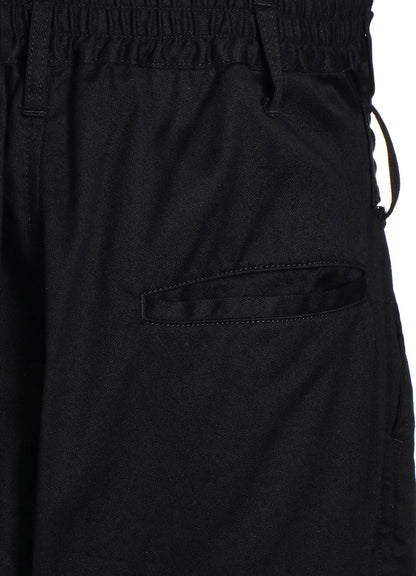 COTTON TWILL WRAP PANTS