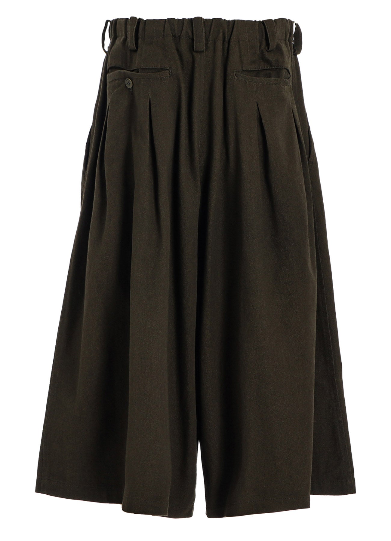 COTTON DRILL "BORO"APPLIQUE CULOTTE PANTS