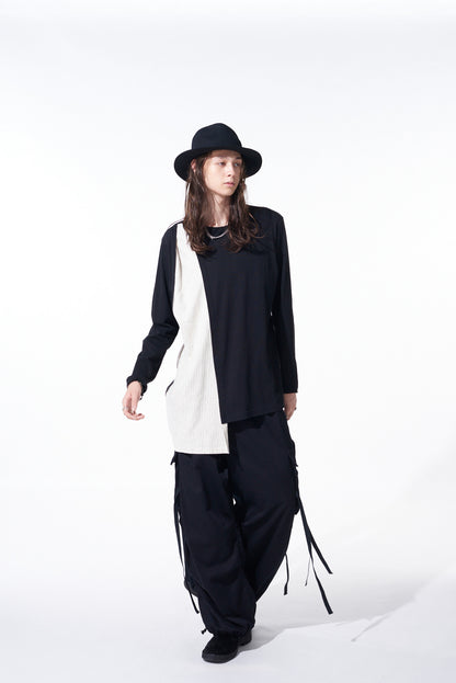 COTTON TWILL ARMY TECHNO PANTS