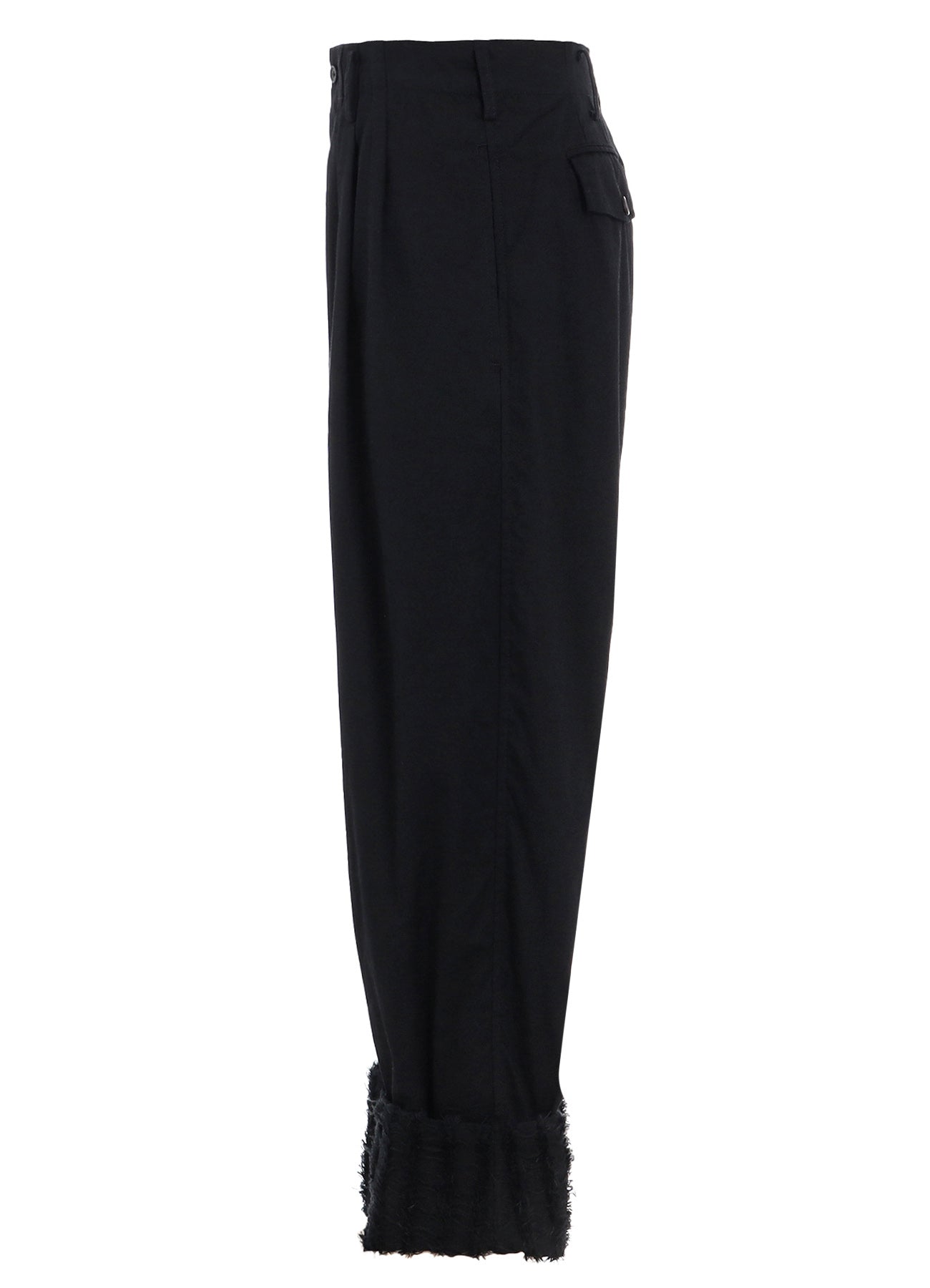 JACQUARD FRINGE STRIPE WIDE PANTS