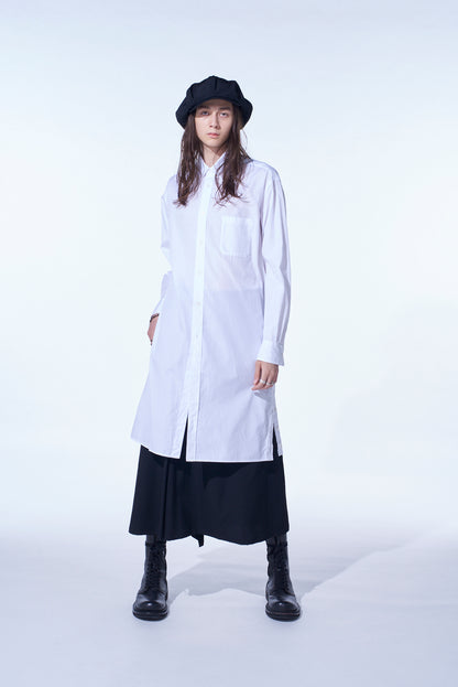 WASHER WOOL GABARDINE BUTTONED SKIRT