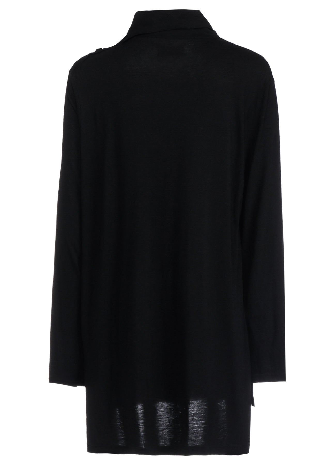 RAYON JERSEY HIGH NECK LONG-SLEEVED T-SHIRT