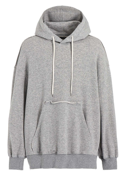 FRENCH TERRY SIDE ZIP HOODIE