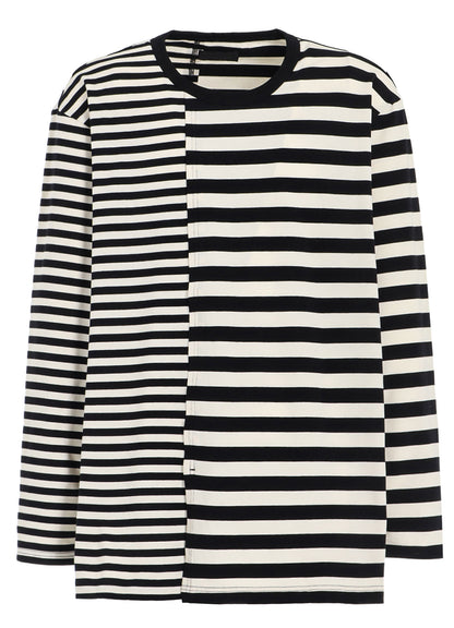 THIN STRIPE + THICK STRIPE SHIFTING LONG SLEEVE T-SHIRT