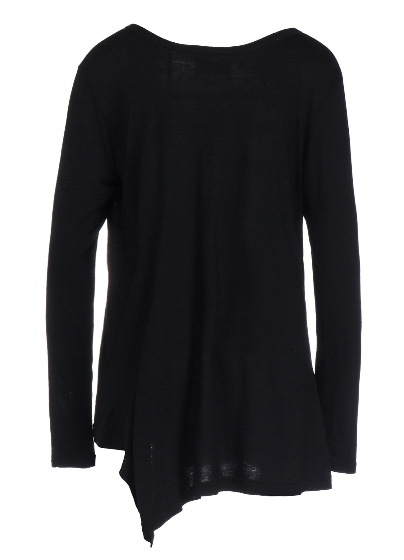 RAYON JERSEY DECONSTRUCTED ASYMMETRICAL LONG-SLEEVED T-SHIRTS