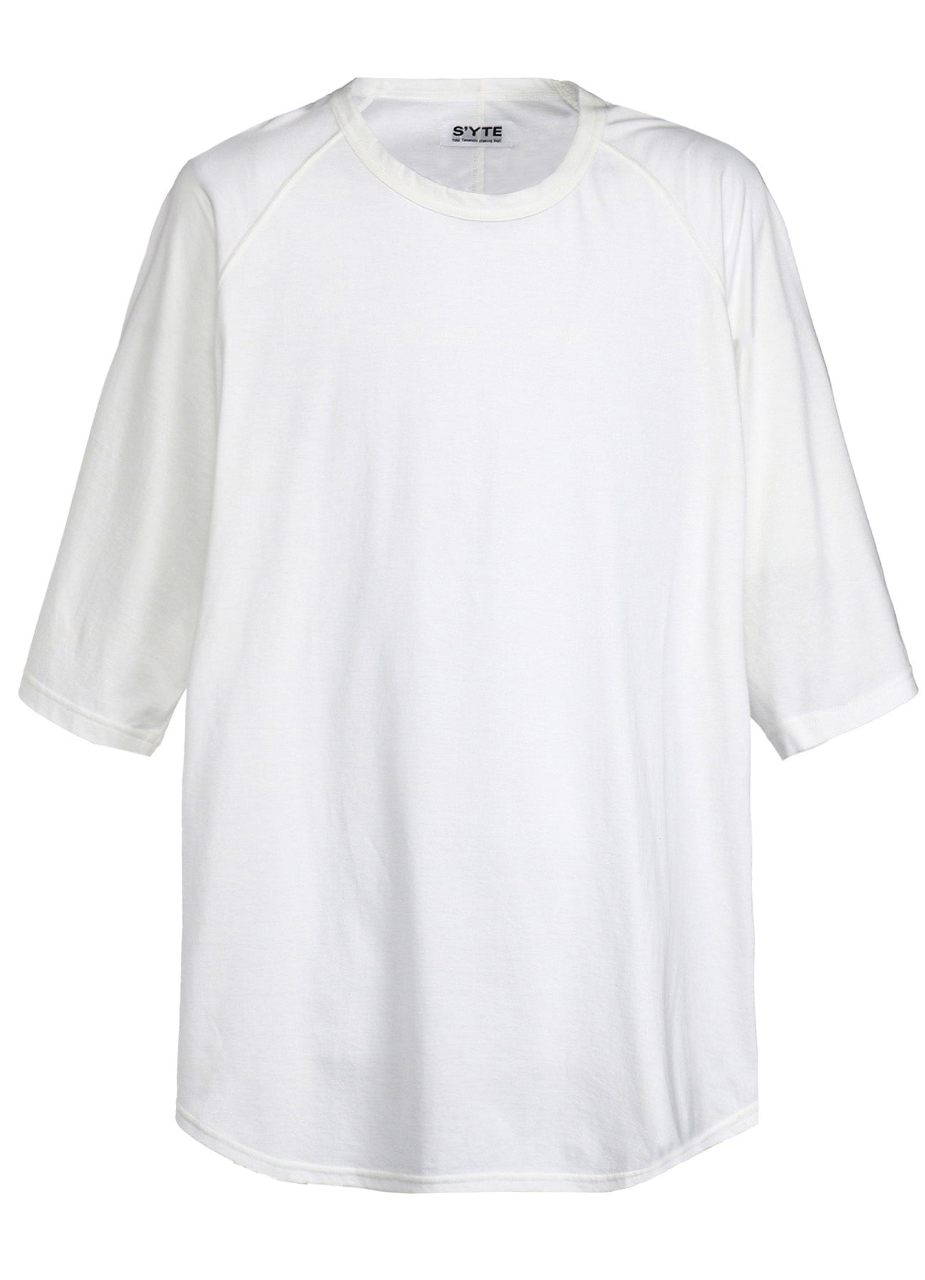 SOFT JERSEY BACK CENTER STITCH OVERSIZED RAGLAN SLEEVE T-SHIRT