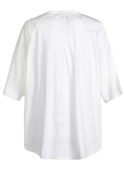 SOFT JERSEY BACK CENTER STITCH OVERSIZED RAGLAN SLEEVE T-SHIRT