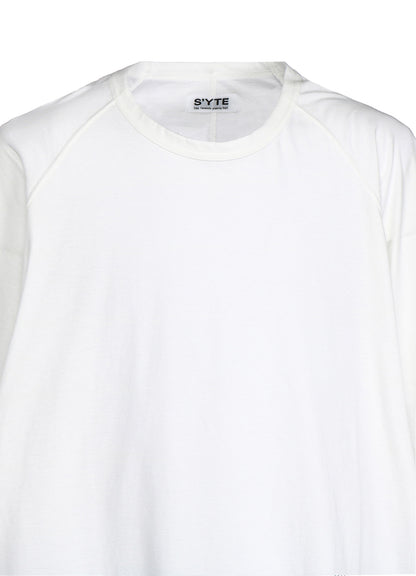 SOFT JERSEY BACK CENTER STITCH OVERSIZED RAGLAN SLEEVE T-SHIRT