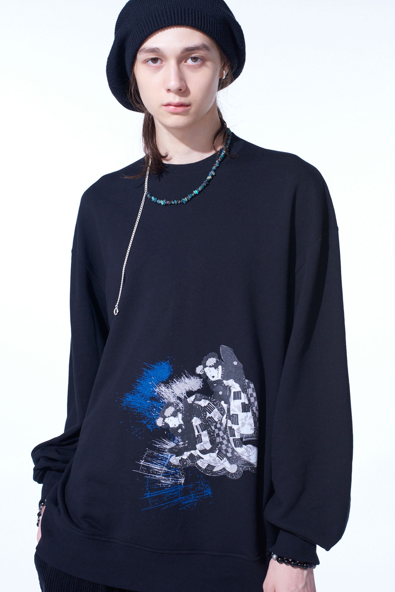 "WOMEN" UKIYO-E GRAPHIC PULLOVER