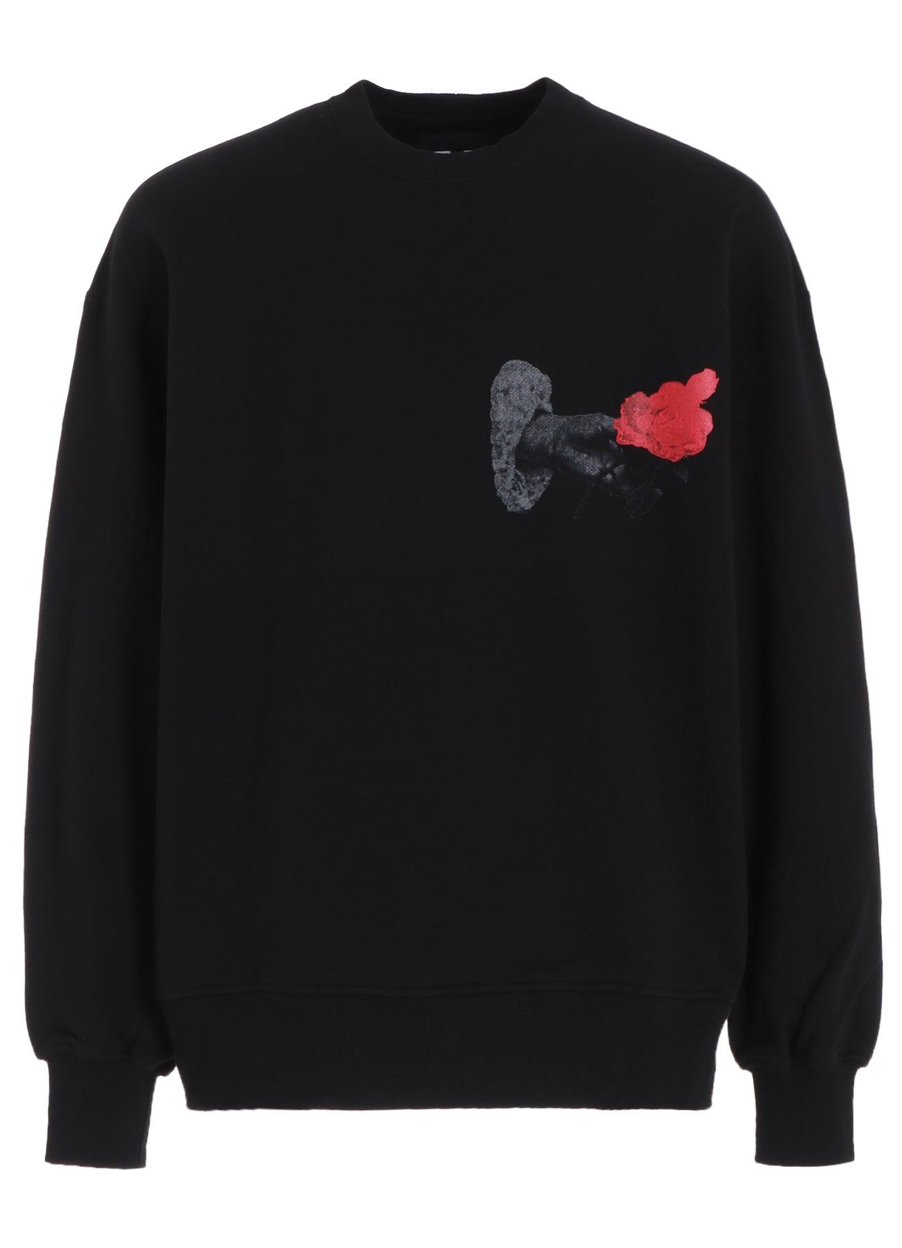 "ROSE IN THE HAND" GRAPHIC PULLOVER