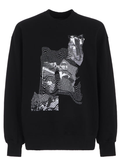 YY MESSAGE COLLAGE GRAPHIC PULLOVER