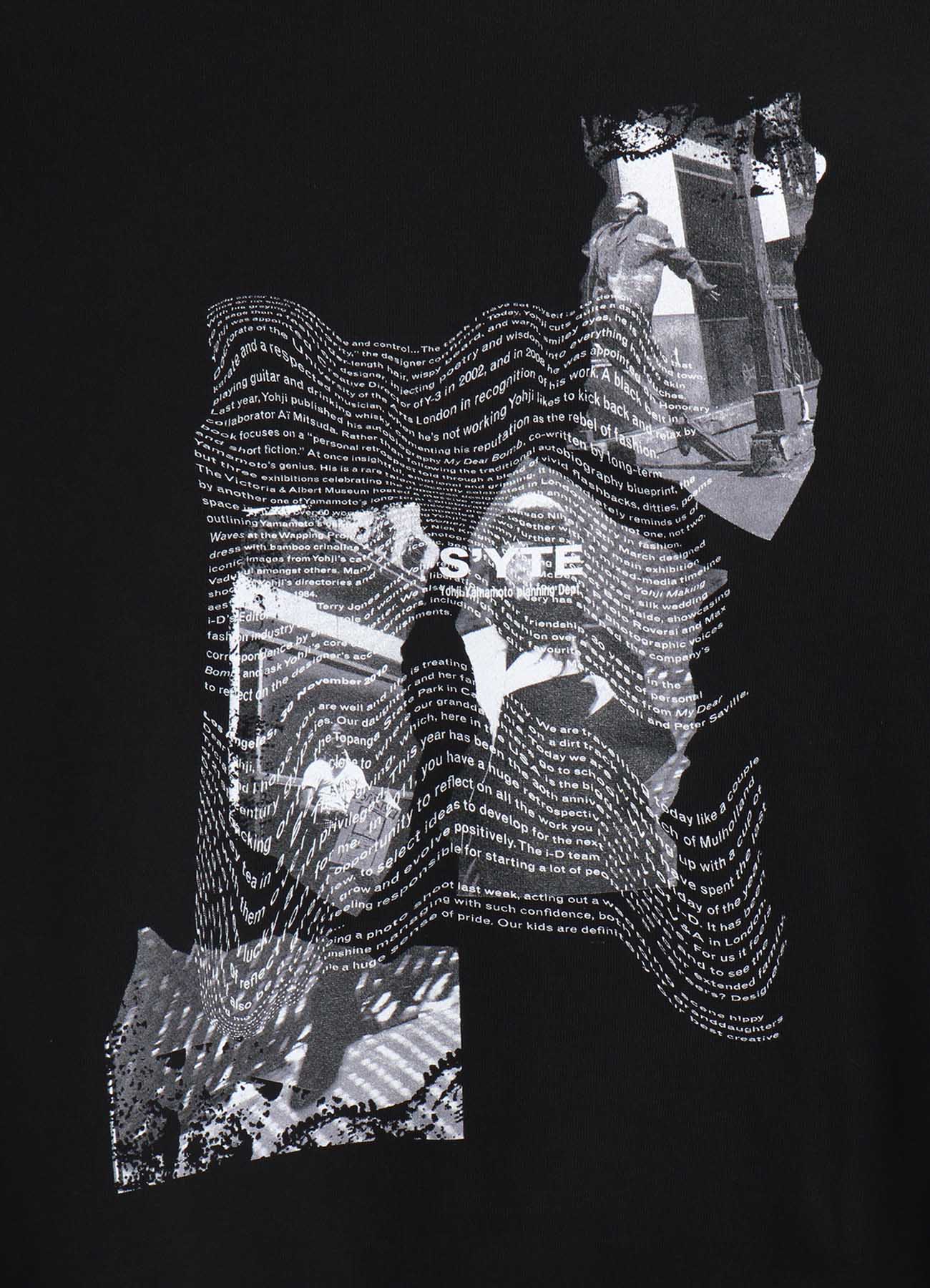 YY MESSAGE COLLAGE GRAPHIC PULLOVER