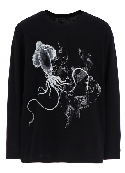 "SQUID" GRAPHIC LONG-SLEEVED T-SHIRT