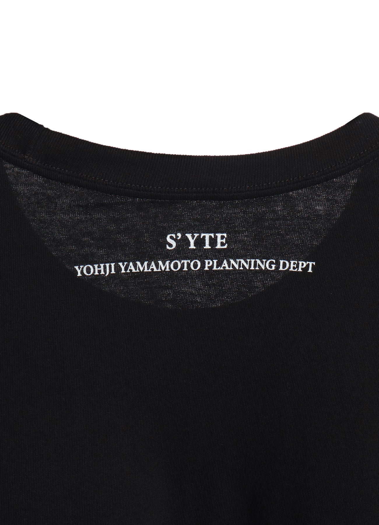 YY MESSAGE COLLAGE WHITE GRAPHIC LONG-SLEEVED T-SHIRT