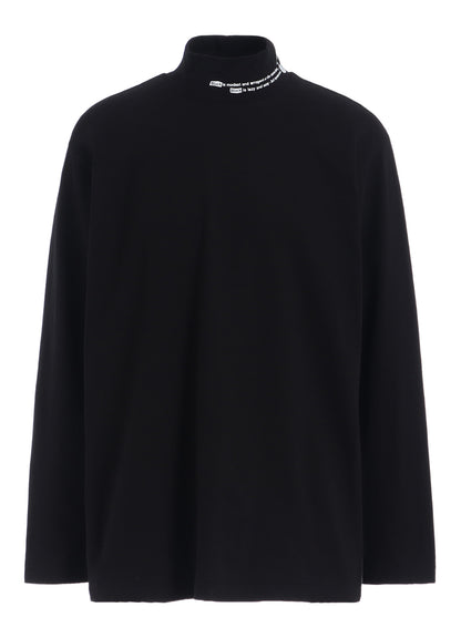 20/COTTON JERSEY「Black is Modest」HIGH NECK T-SHIRT