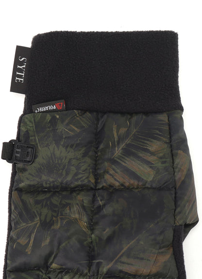 【12/5 12:00 Release】【S'YTE X TAION】DAHLIA CAMOUFLAGE QUILTED DOWN GLOVE