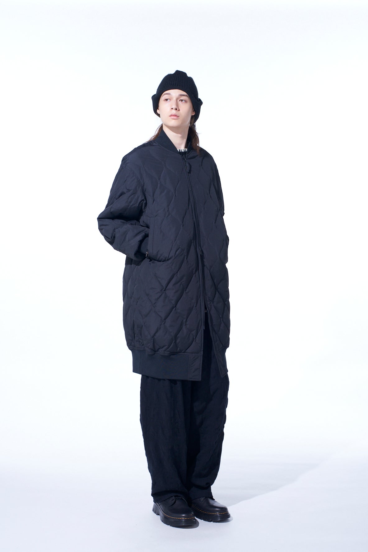 【S'YTE X TAION】QUILTED DOWN REVERSIBLE LONG MA-1