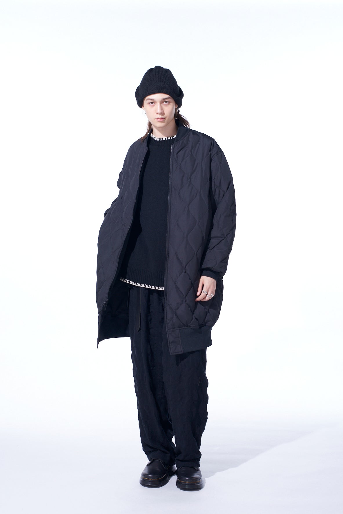 【S'YTE X TAION】QUILTED DOWN REVERSIBLE LONG MA-1