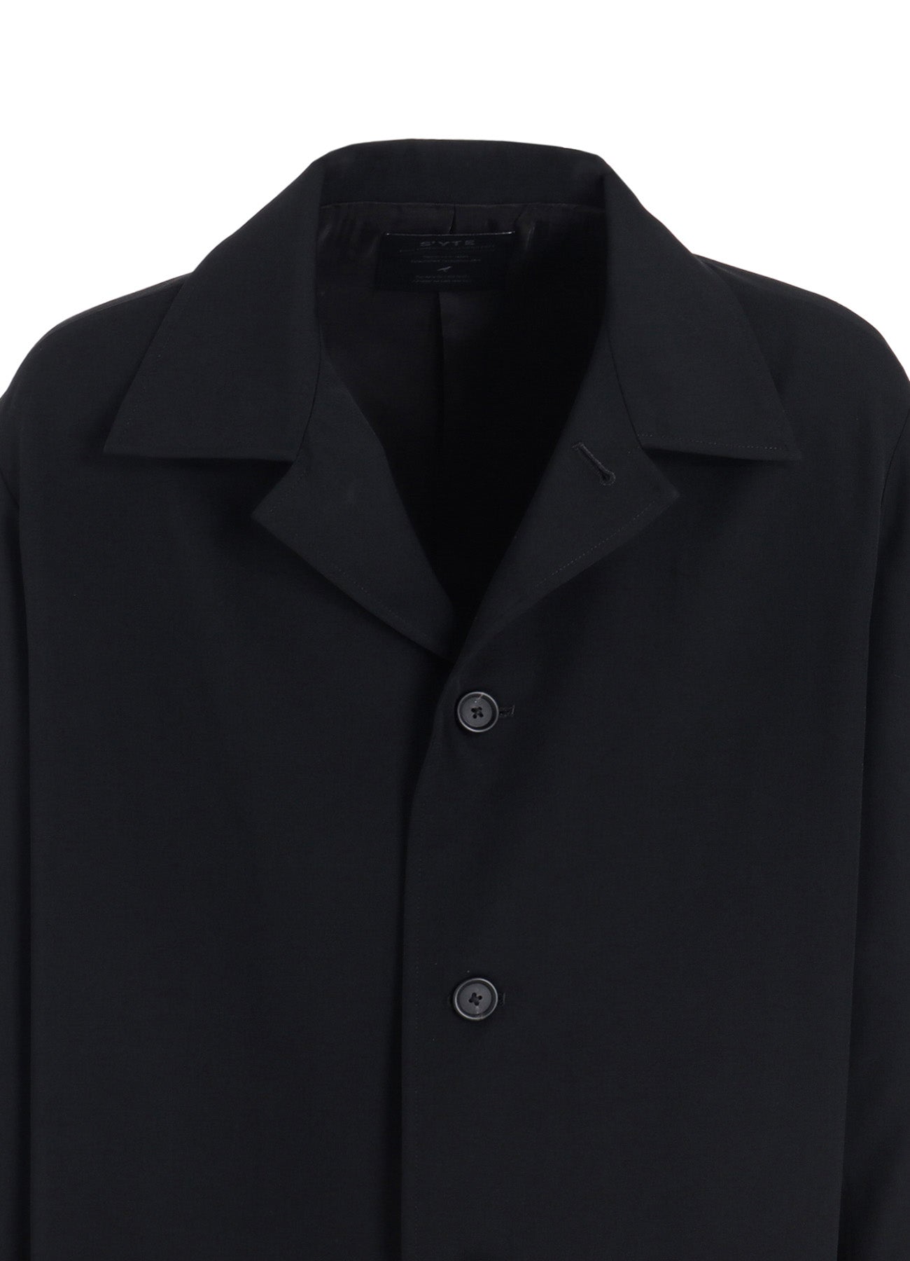 WASHER WOOL GABARDINE OPEN COLLAR TOPPER BLOUSON