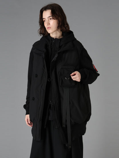 S'YTE X TAION REVERSIBLE UTILITY POUCH DOWN VEST