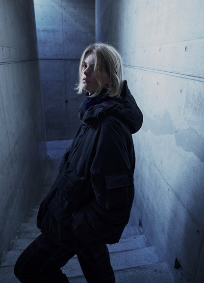 S'YTE X TAION REVERSIBLE UTILITY DOWN JACKET