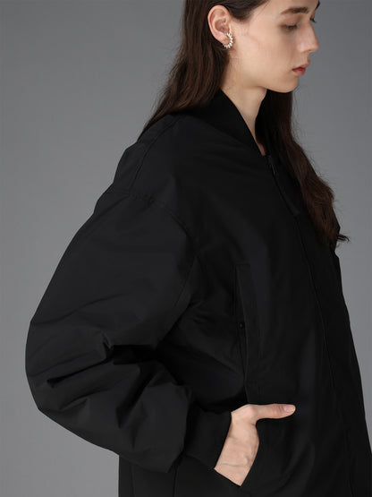 S'YTE X TAION REVERSIBLE EMBROIDERED LONG BOMBER JACKET