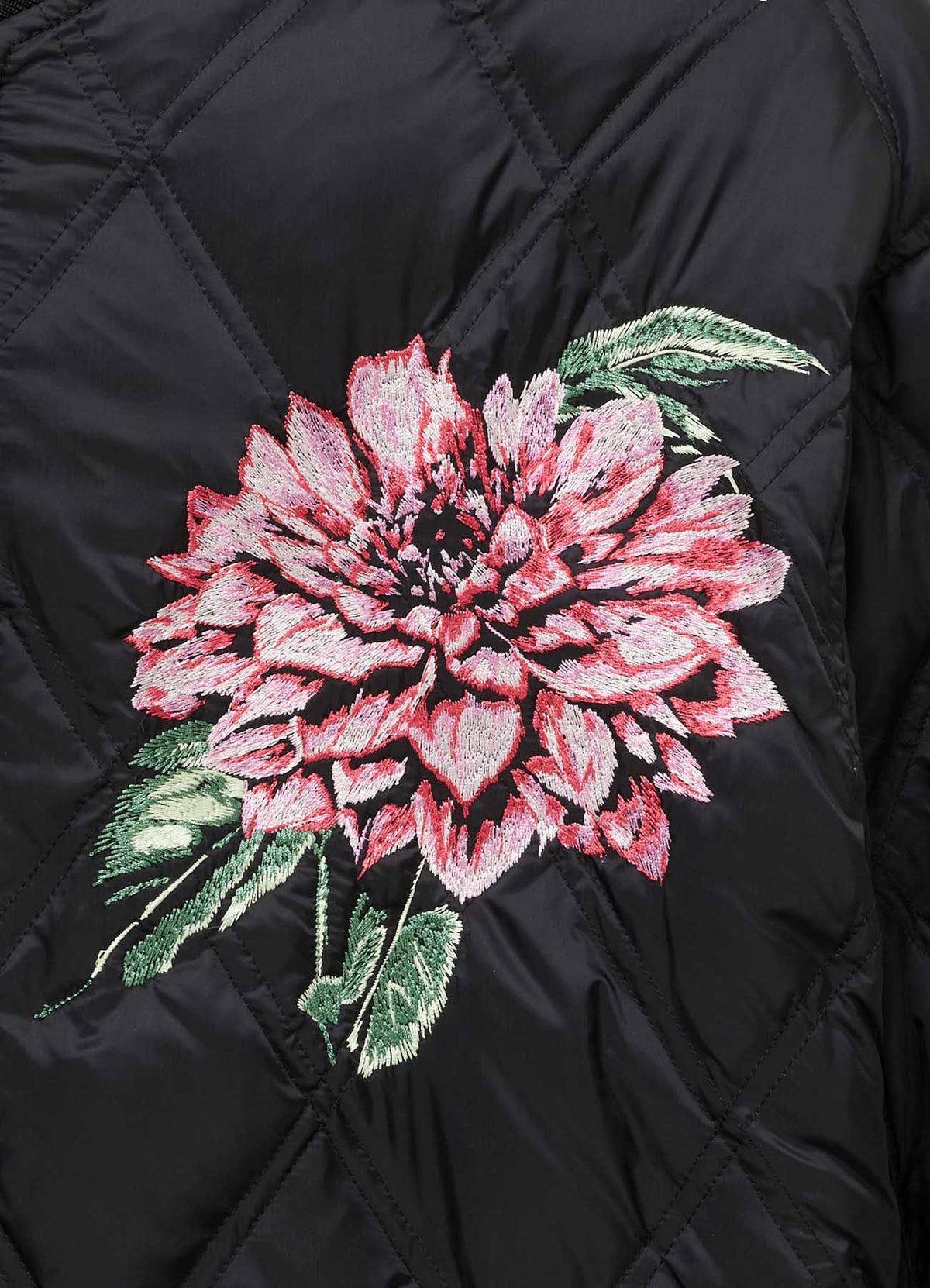 S'YTE X TAION REVERSIBLE EMBROIDERED LONG BOMBER JACKET